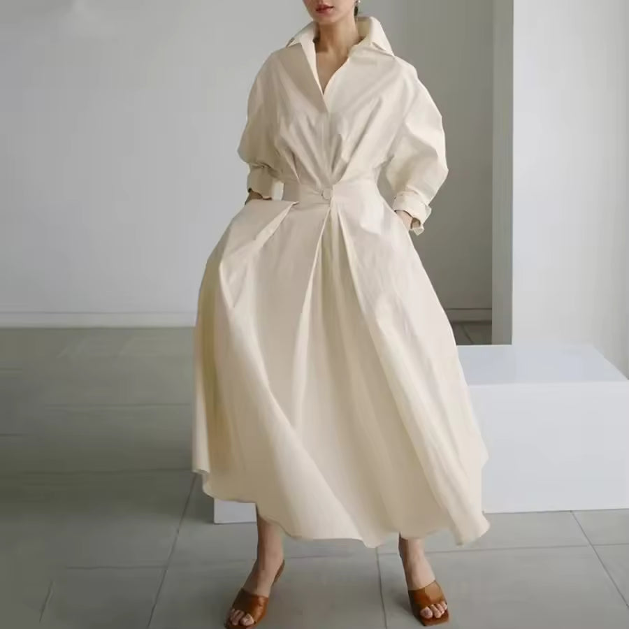 Vestido Camisero de Lino Oversize | Estilo Mediterráneo 2026