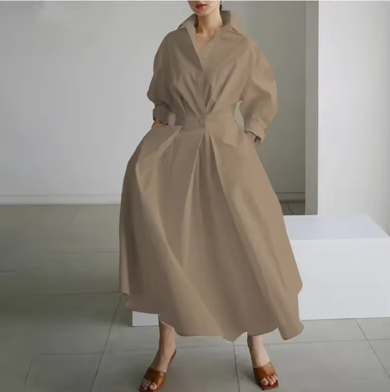 Vestido Camisero de Lino Oversize | Estilo Mediterráneo 2026