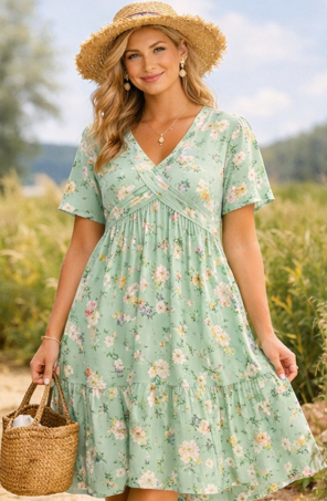 Vestido Floral Midi Oversized | Estilo Boho Verano 2026