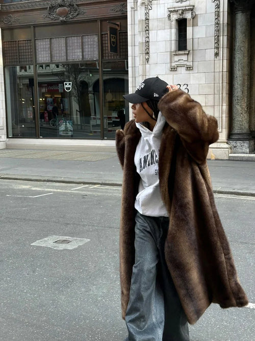 Abrigo Largo Fur Luxe