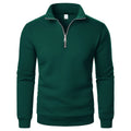 Spring and Autumn new casual half zipper stand up collar hoodie trend simple and loose oversized fleece men's hoodie