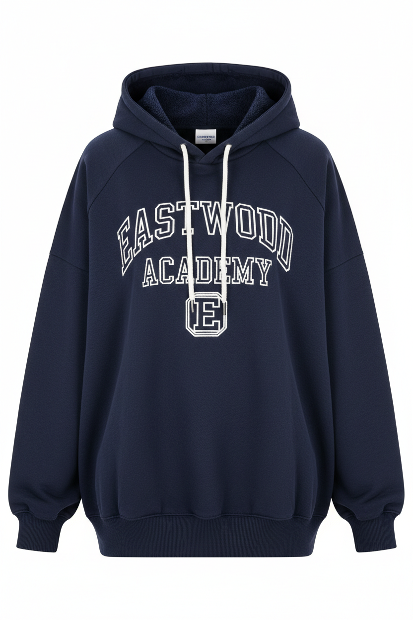 Sudadera oversized azul marino mujer