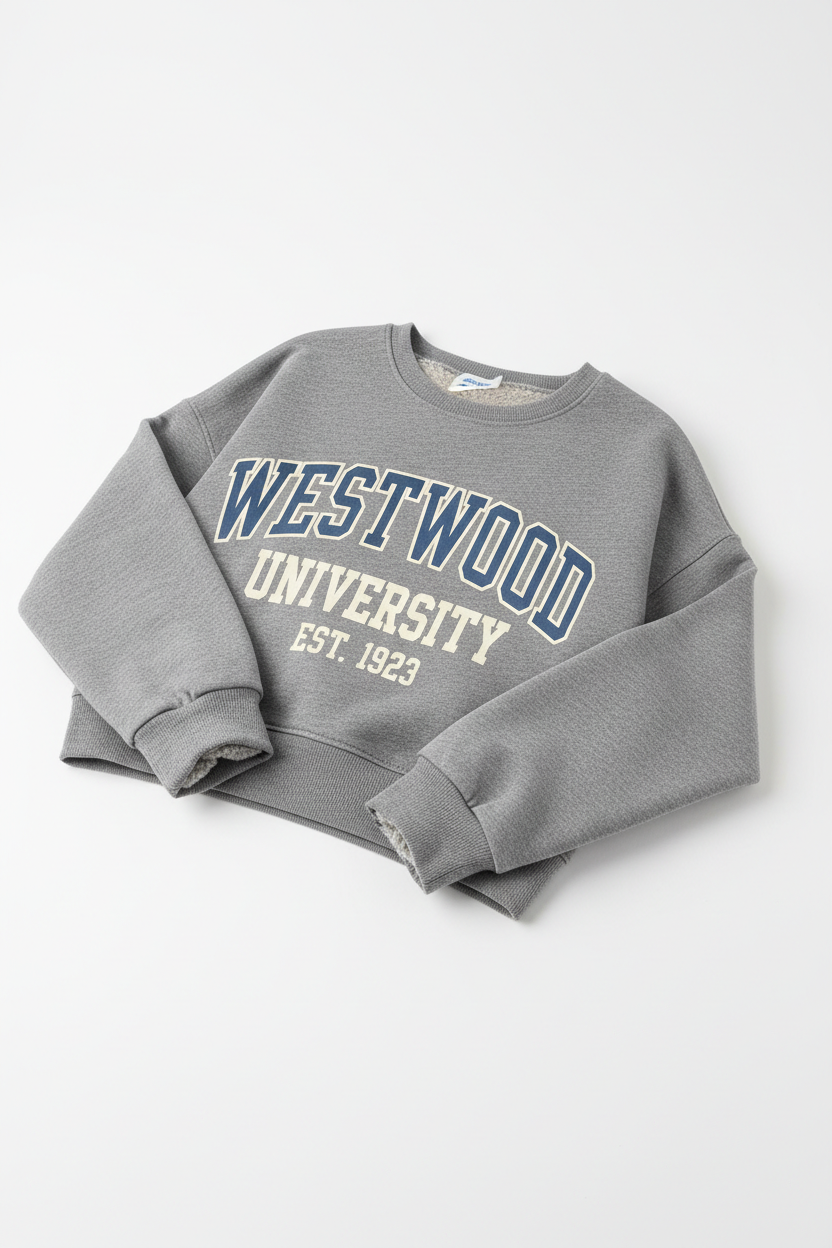 Sudadera oversized gris mujer