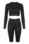 Conjunto seamless negro mujer gym