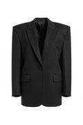 Blazer oversize negro mujer
